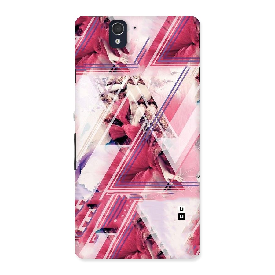 Pink Rose Abstract Back Case for Sony Xperia Z