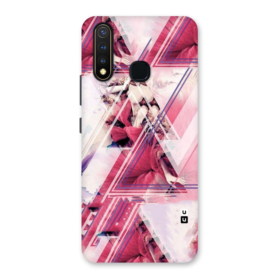 Pink Rose Abstract Back Case for Vivo Y19