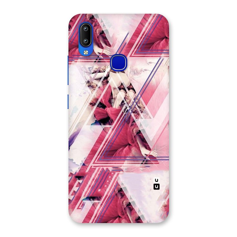 Pink Rose Abstract Back Case for Vivo Y91