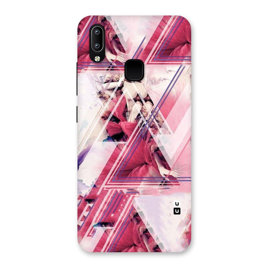 Pink Rose Abstract Back Case for Vivo Y93
