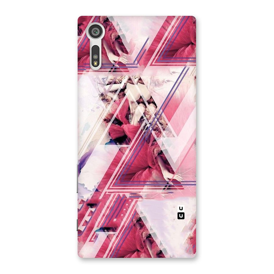 Pink Rose Abstract Back Case for Xperia XZ