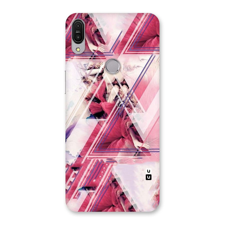 Pink Rose Abstract Back Case for Zenfone Max Pro M1