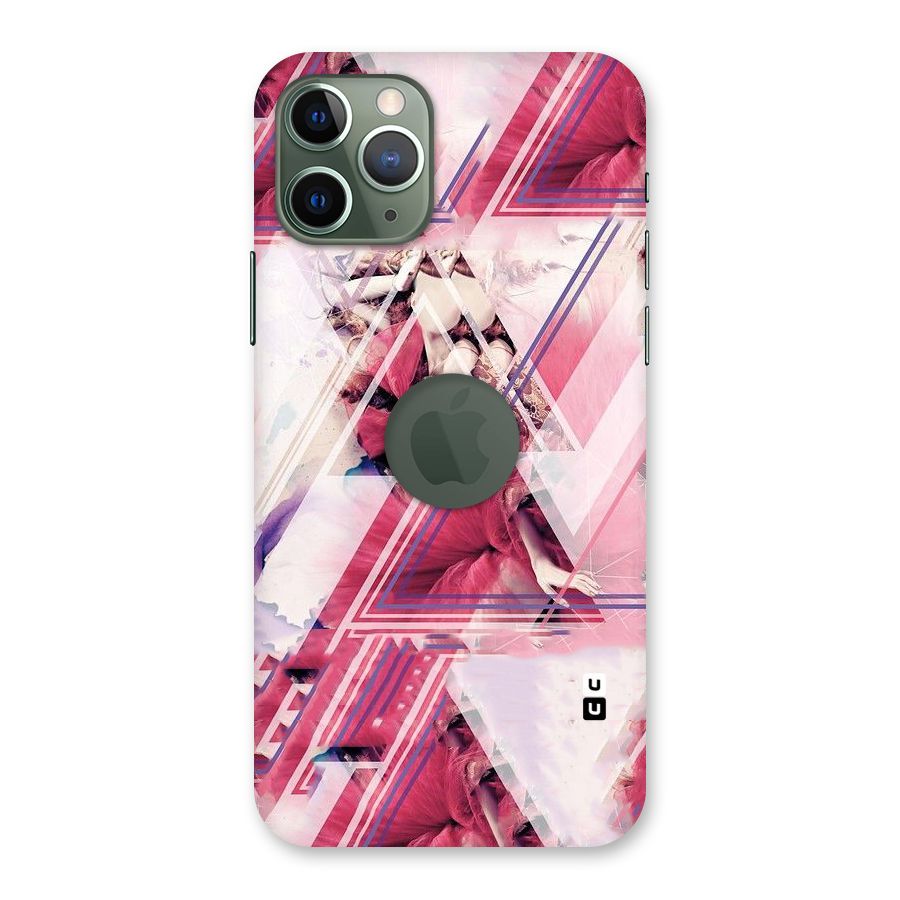 Pink Rose Abstract Back Case for iPhone 11 Pro Logo  Cut
