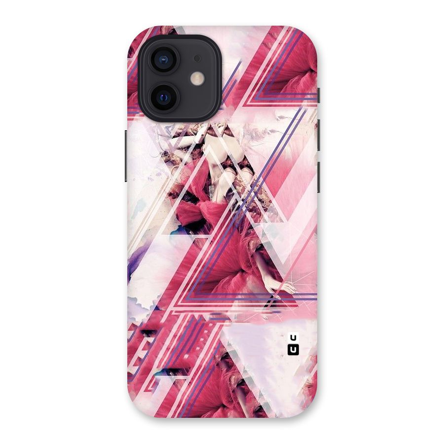 Pink Rose Abstract Back Case for iPhone 12