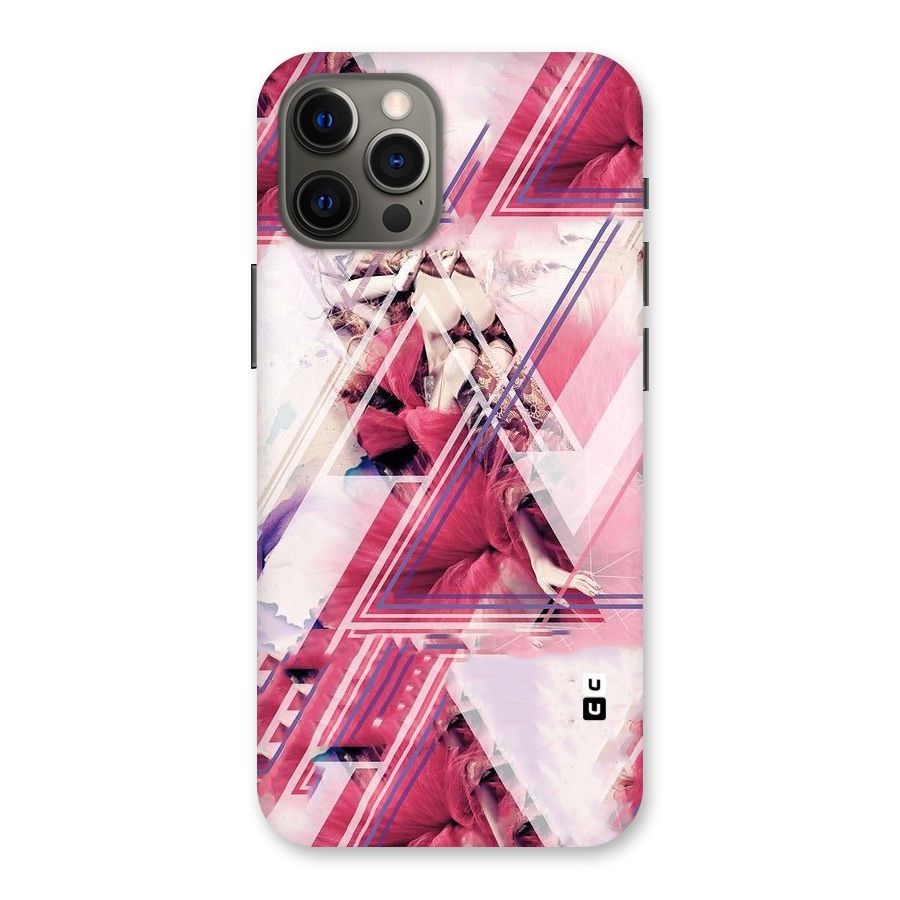 Pink Rose Abstract Back Case for iPhone 12 Pro Max