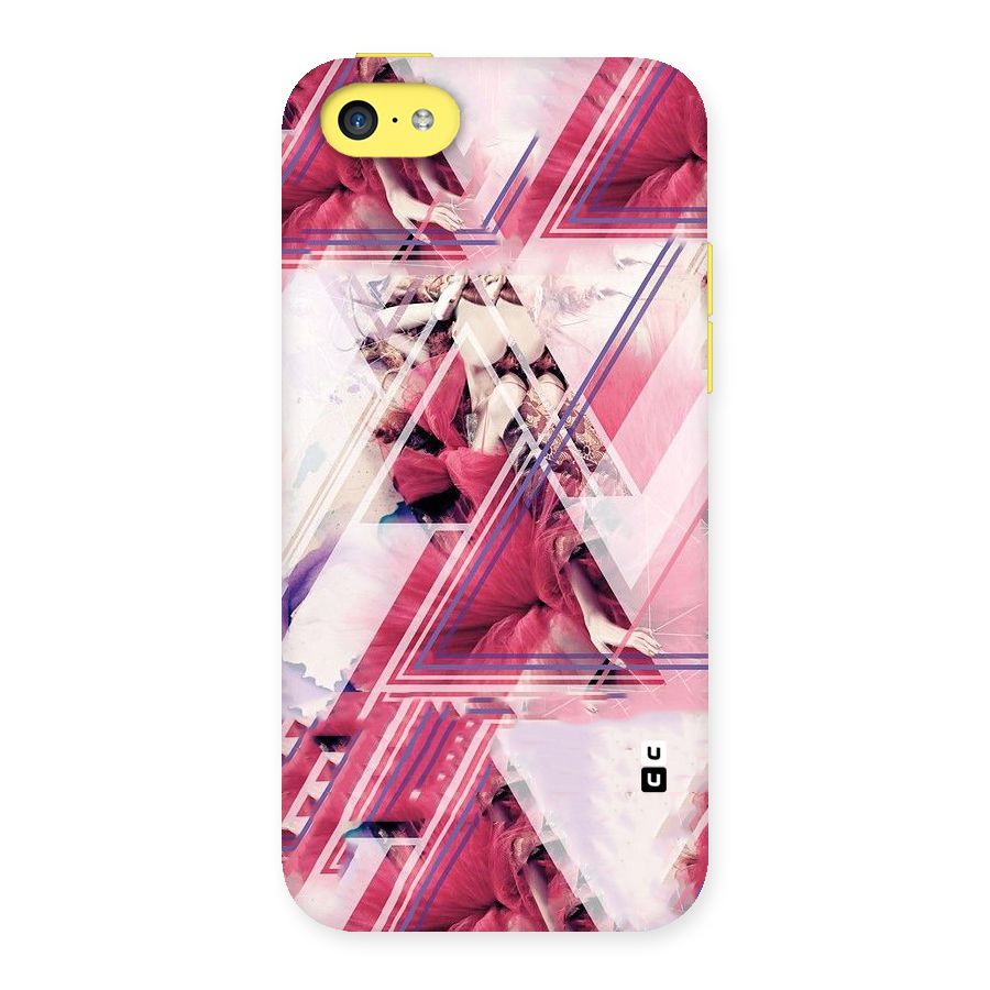 Pink Rose Abstract Back Case for iPhone 5C
