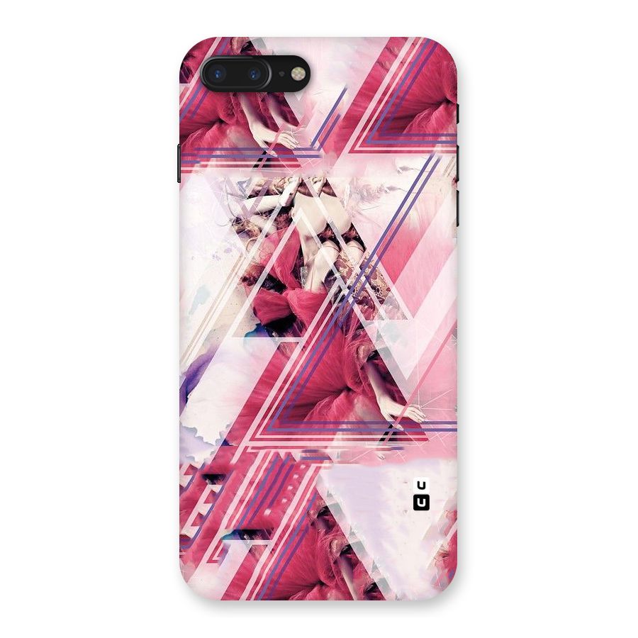 Pink Rose Abstract Back Case for iPhone 7 Plus