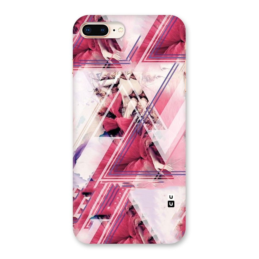 Pink Rose Abstract Back Case for iPhone 8 Plus