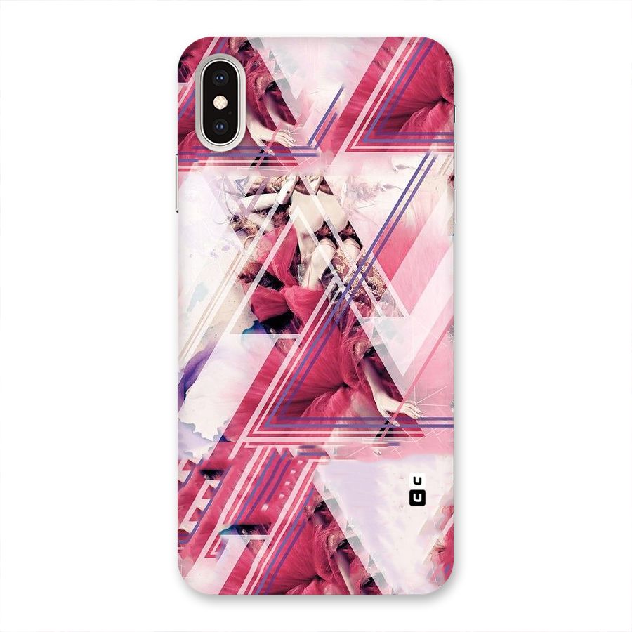 Pink Rose Abstract Back Case for iPhone XS Max