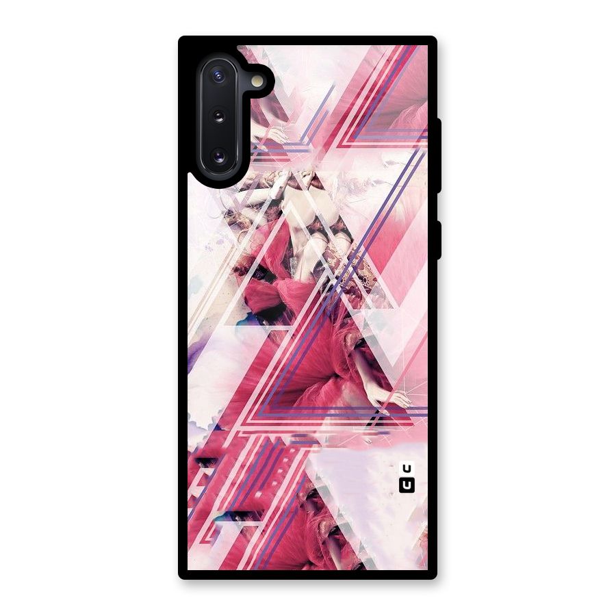 Pink Rose Abstract Glass Back Case for Galaxy Note 10