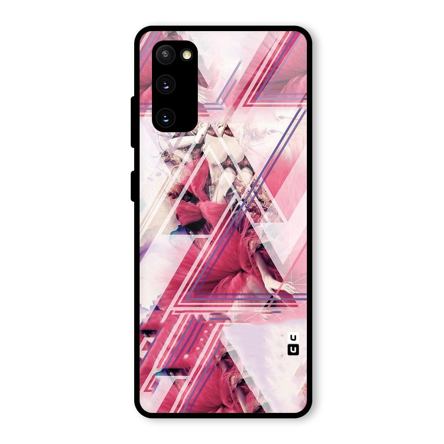 Pink Rose Abstract Glass Back Case for Galaxy S20 FE 5G