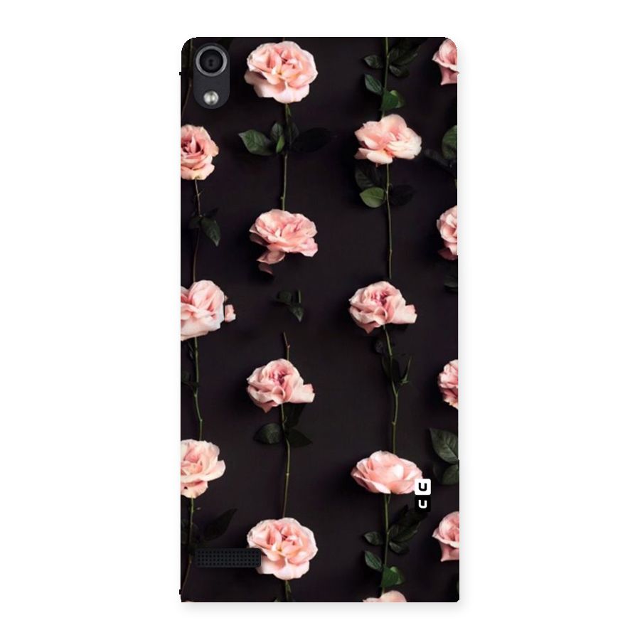 Pink Roses Back Case for Ascend P6