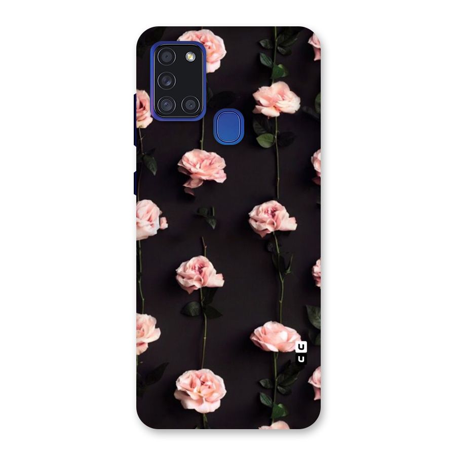 Pink Roses Back Case for Galaxy A21s