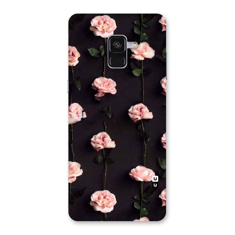 Pink Roses Back Case for Galaxy A8 Plus