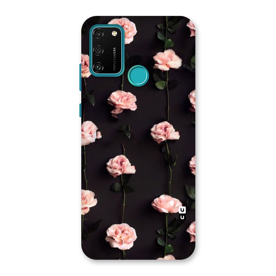 Pink Roses Back Case for Honor 9A