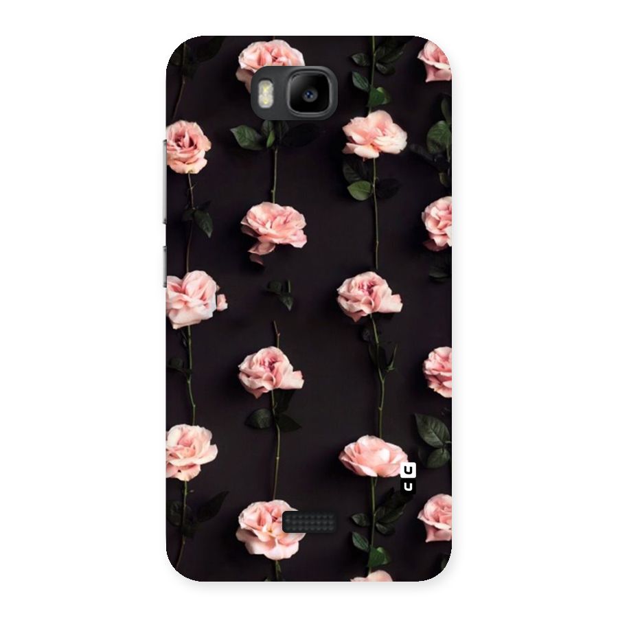 Pink Roses Back Case for Honor Bee