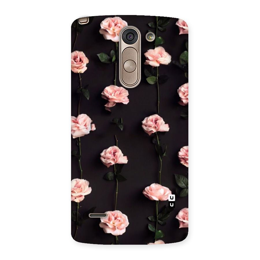 Pink Roses Back Case for LG G3 Stylus