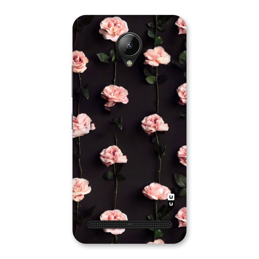 Pink Roses Back Case for Lenovo C2