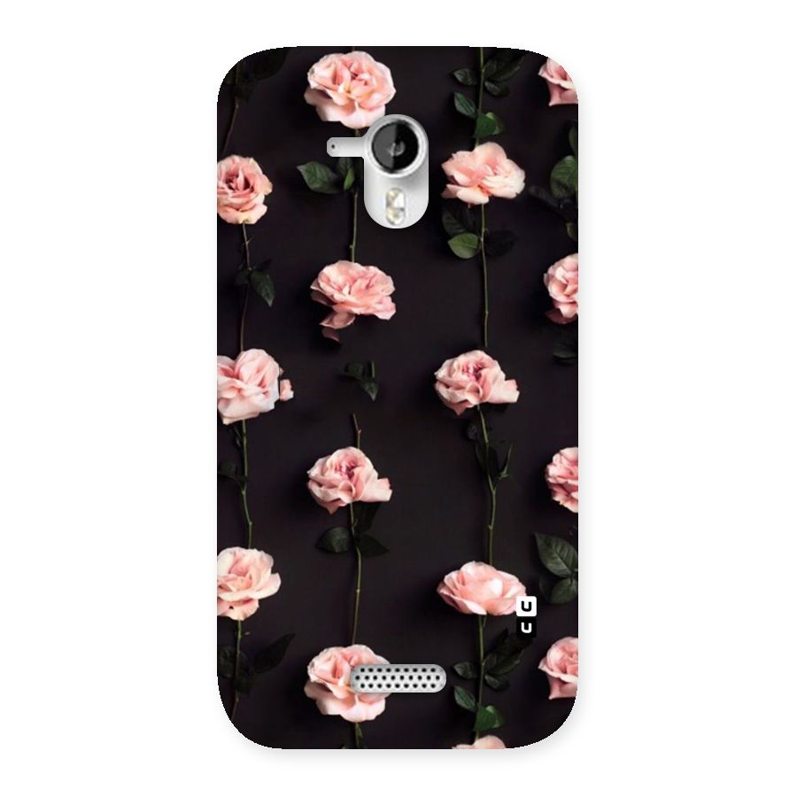 Pink Roses Back Case for Micromax Canvas HD A116