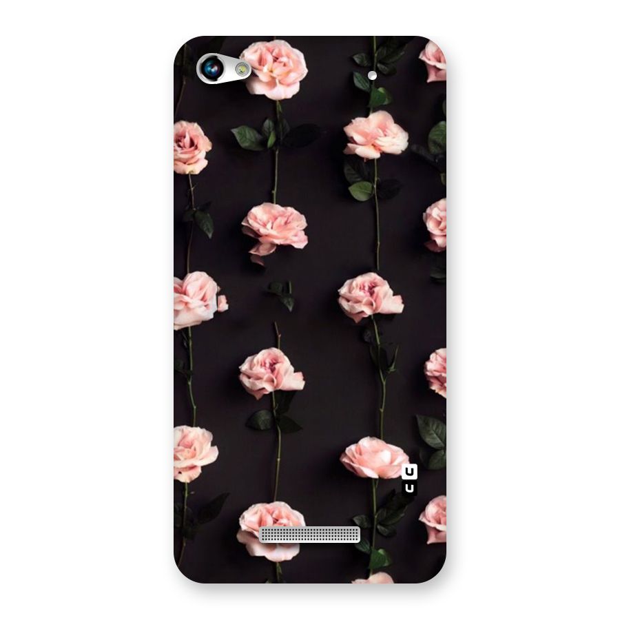 Pink Roses Back Case for Micromax Hue 2