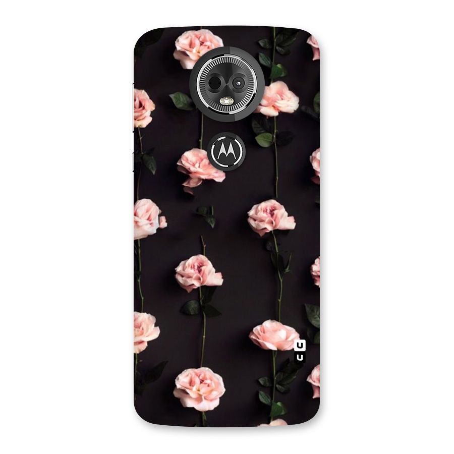 Pink Roses Back Case for Moto E5 Plus
