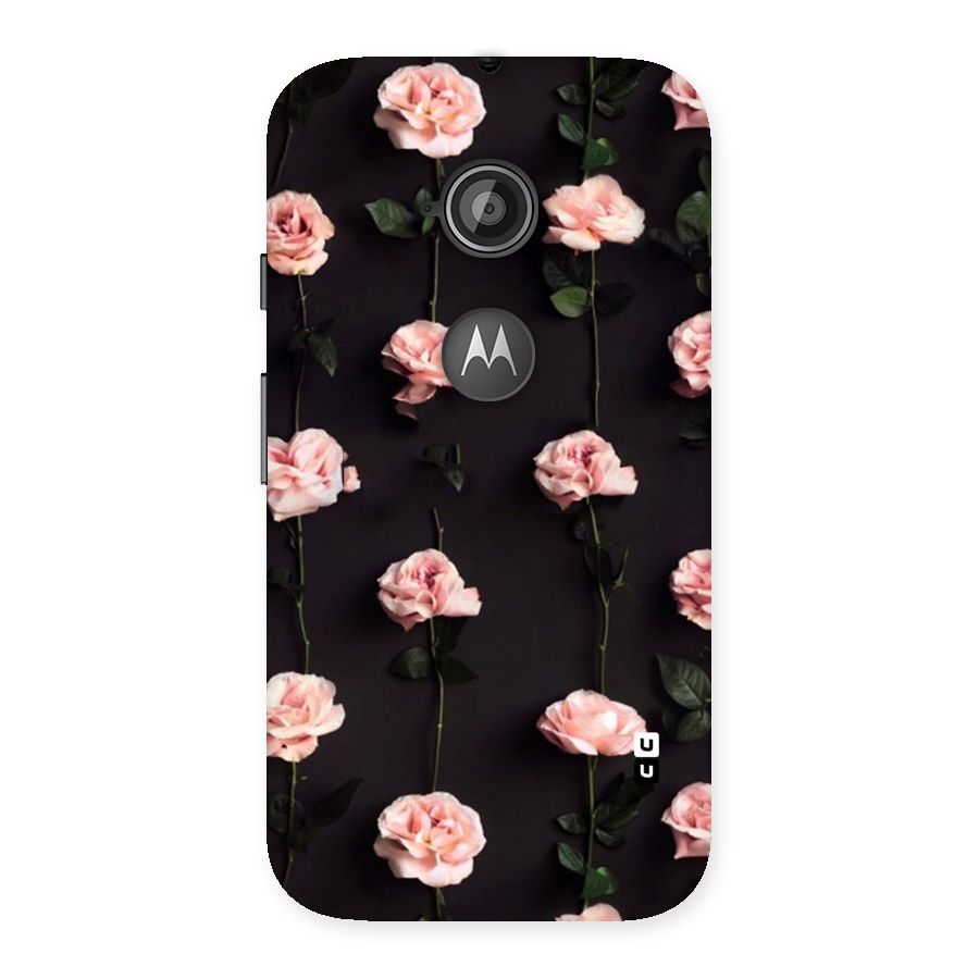 Pink Roses Back Case for Moto E 2nd Gen