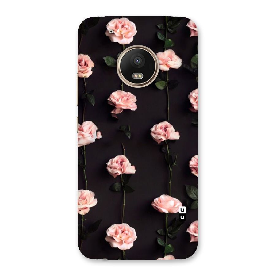 Pink Roses Back Case for Moto G5 Plus