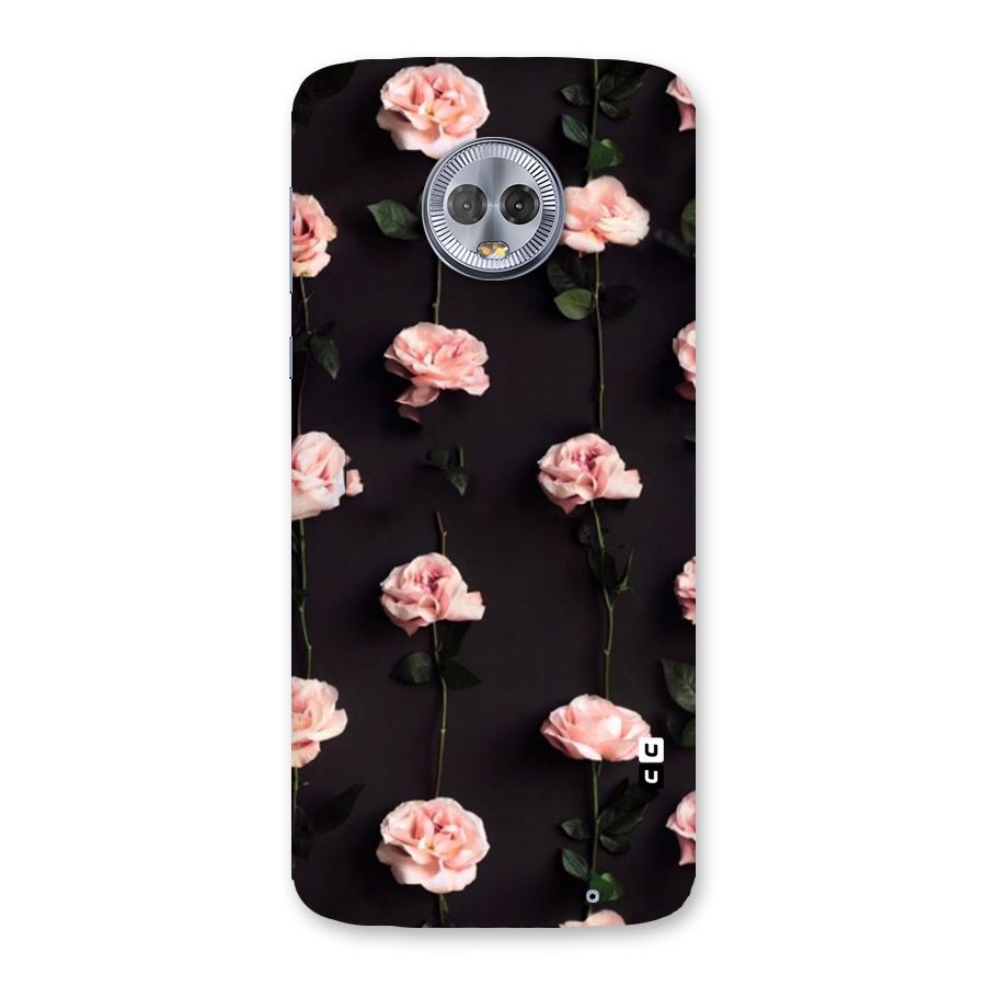 Pink Roses Back Case for Moto G6 Plus