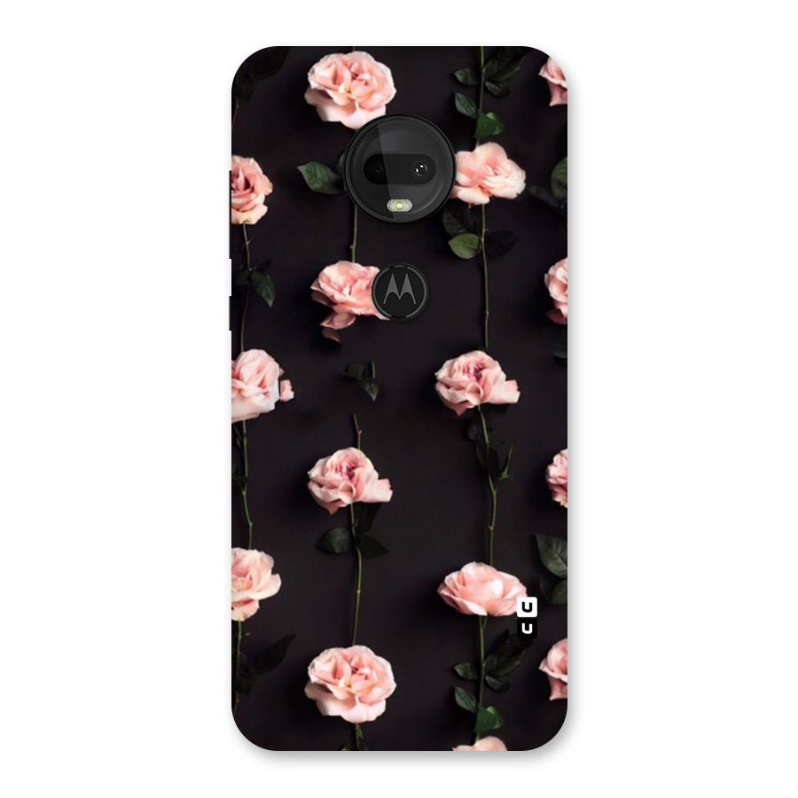 Pink Roses Back Case for Moto G7
