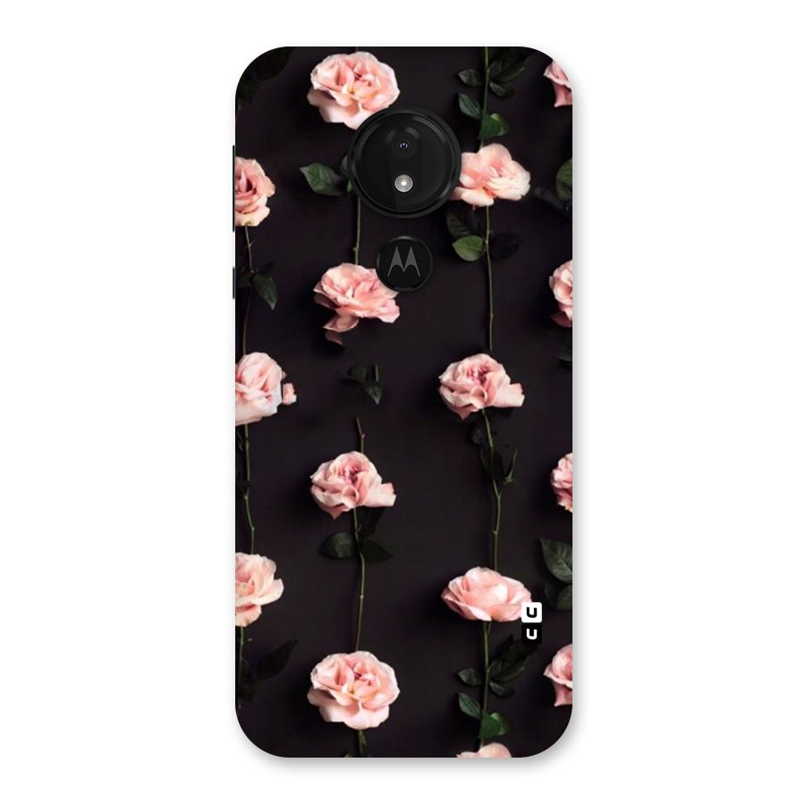 Pink Roses Back Case for Moto G7 Power
