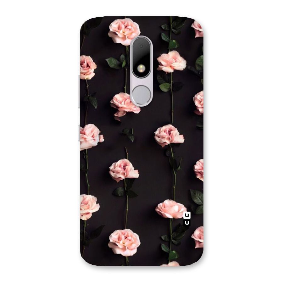 Pink Roses Back Case for Moto M