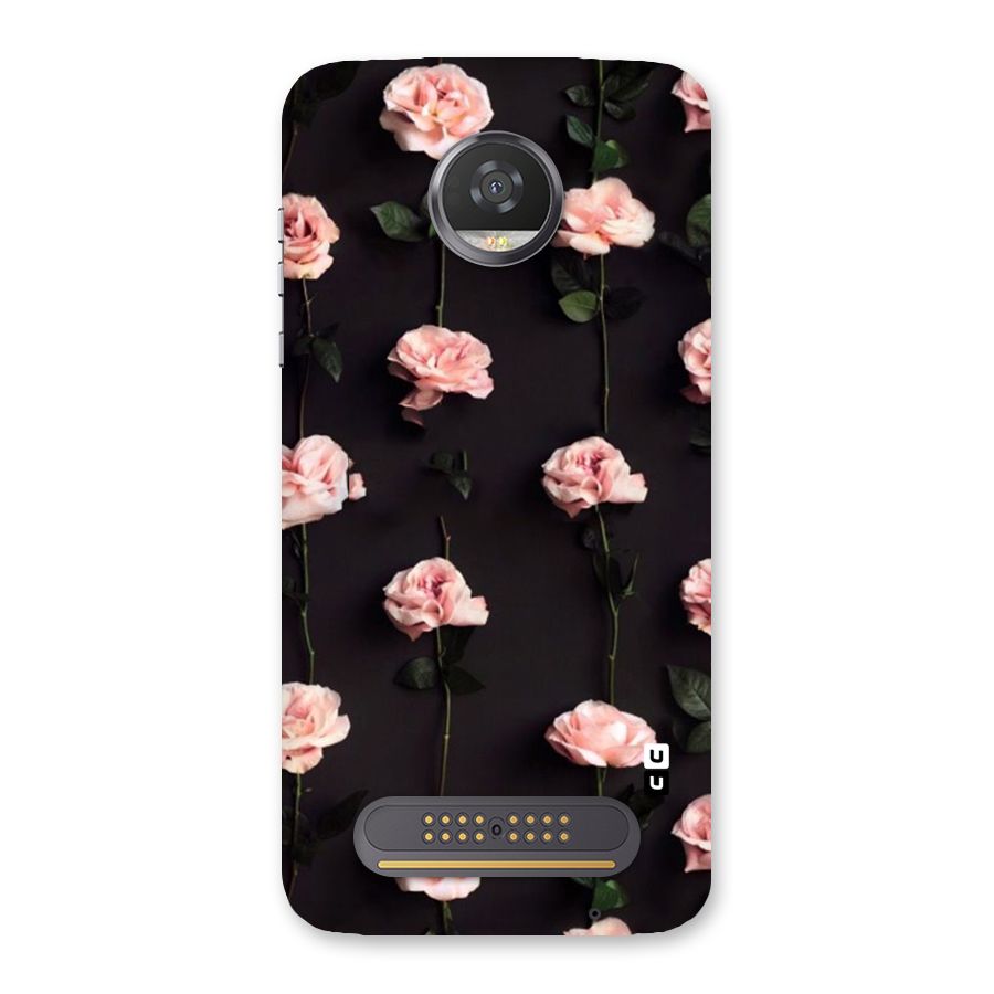 Pink Roses Back Case for Moto Z2 Play