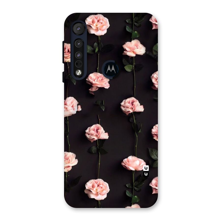 Pink Roses Back Case for Motorola One Macro