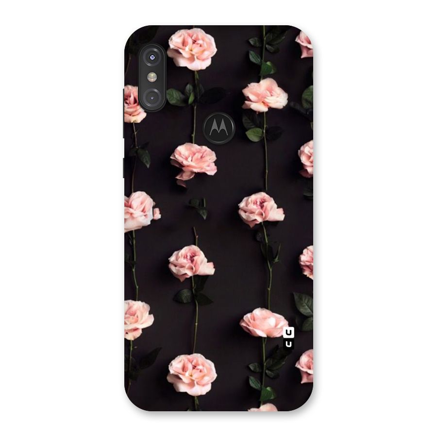 Pink Roses Back Case for Motorola One Power