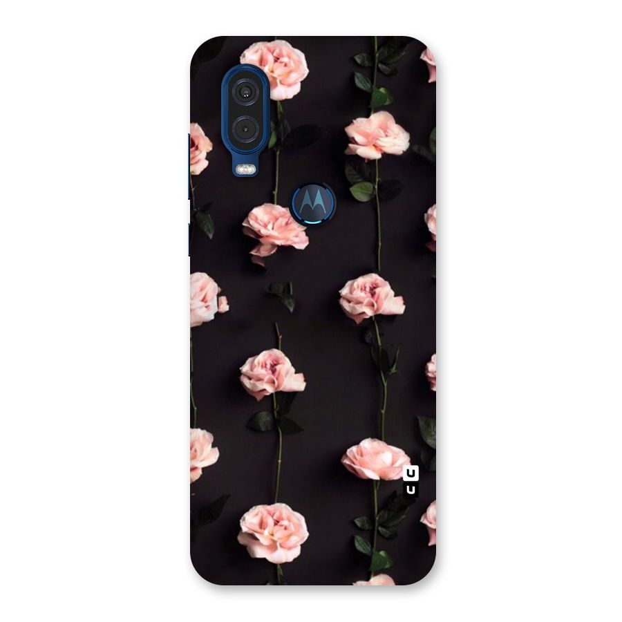 Pink Roses Back Case for Motorola One Vision