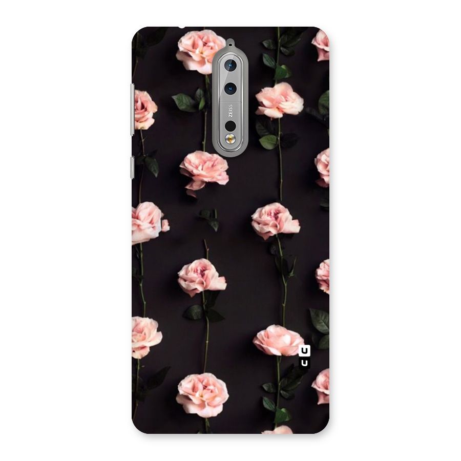 Pink Roses Back Case for Nokia 8