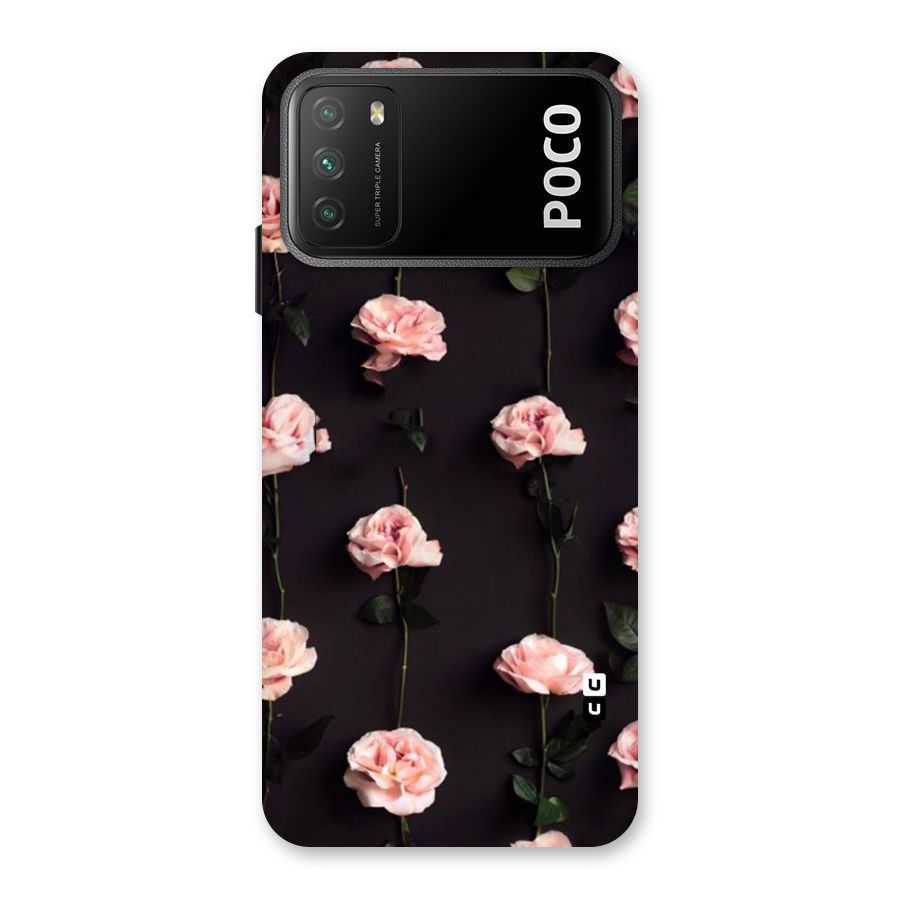 Pink Roses Back Case for Poco M3