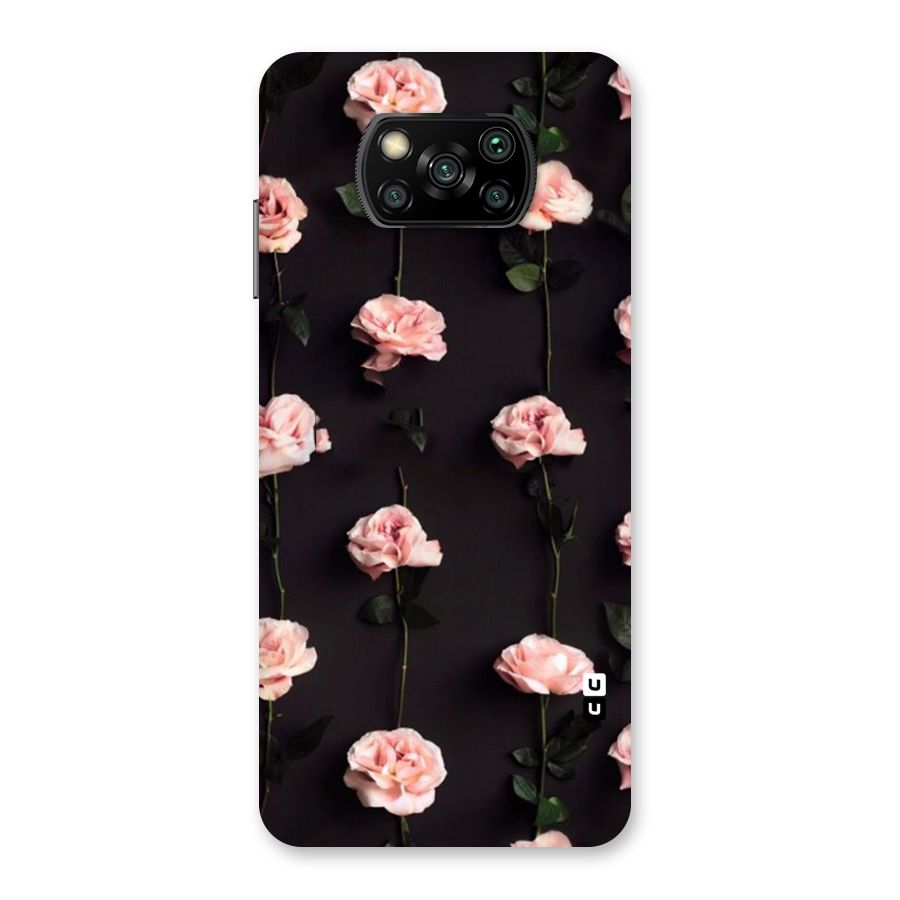 Pink Roses Back Case for Poco X3