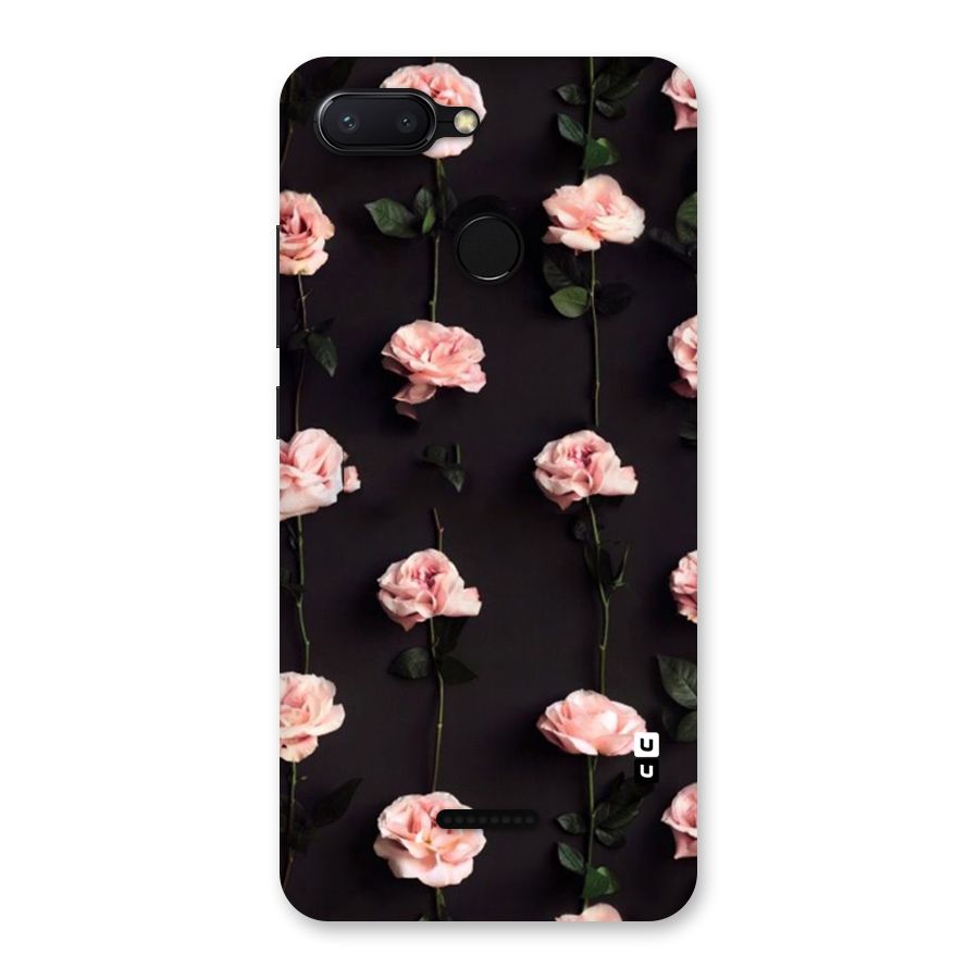 Pink Roses Back Case for Redmi 6