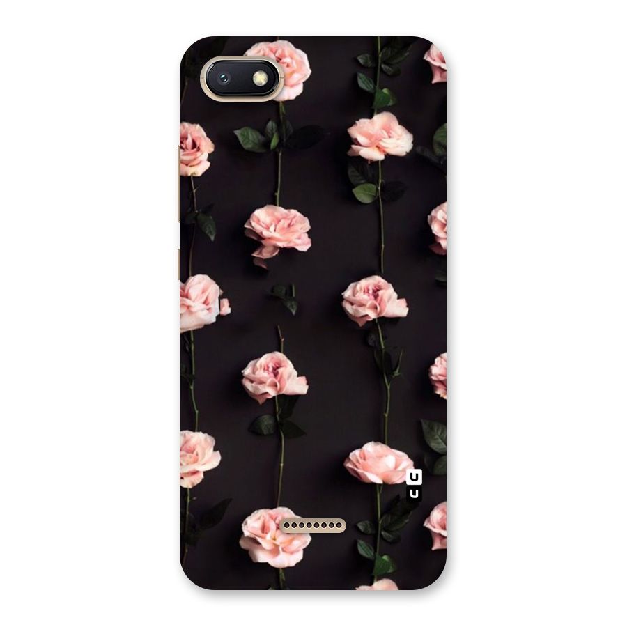 Pink Roses Back Case for Redmi 6A