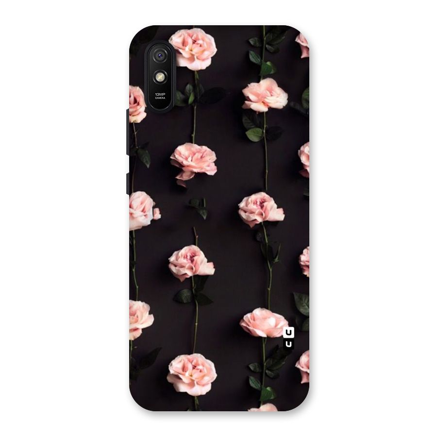 Pink Roses Back Case for Redmi 9A