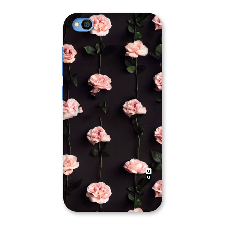 Pink Roses Back Case for Redmi Go