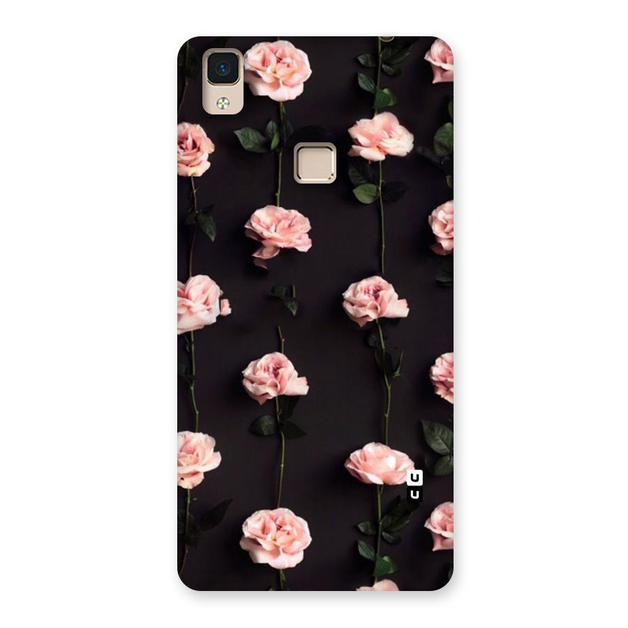 Pink Roses Back Case for V3 Max