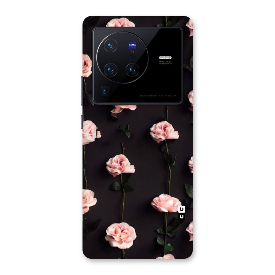 Pink Roses Back Case for Vivo X80 Pro