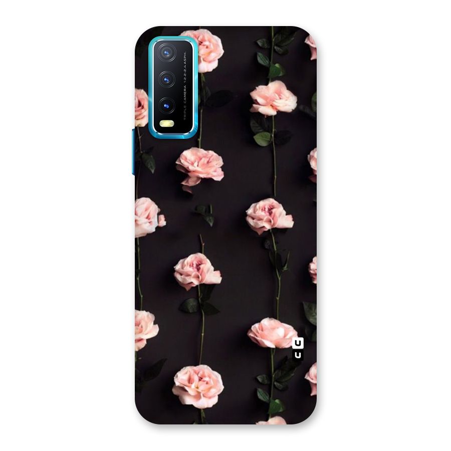 Pink Roses Back Case for Vivo Y20A