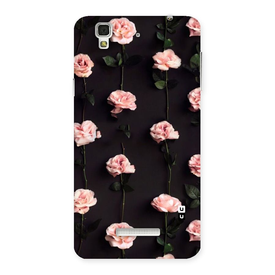 Pink Roses Back Case for YU Yureka Plus