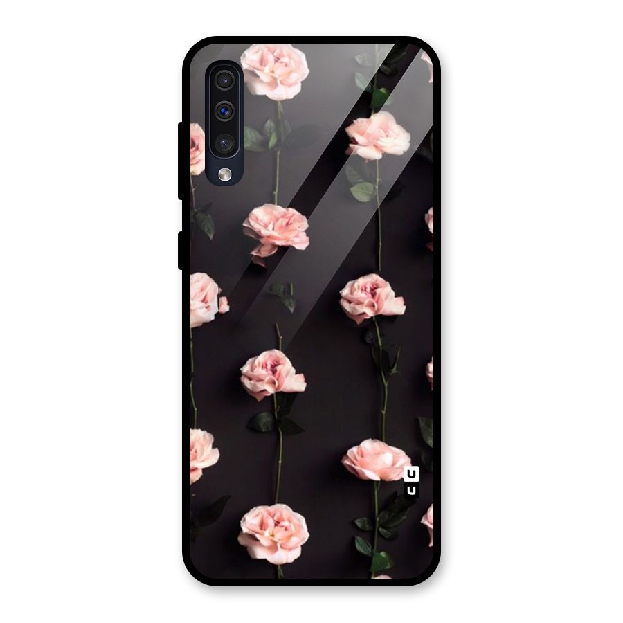 Pink Roses Glass Back Case for Galaxy A30s