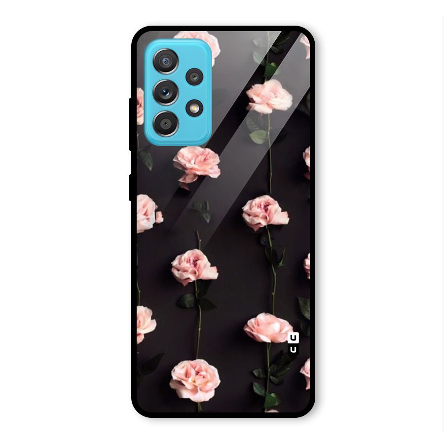Pink Roses Glass Back Case for Galaxy A52
