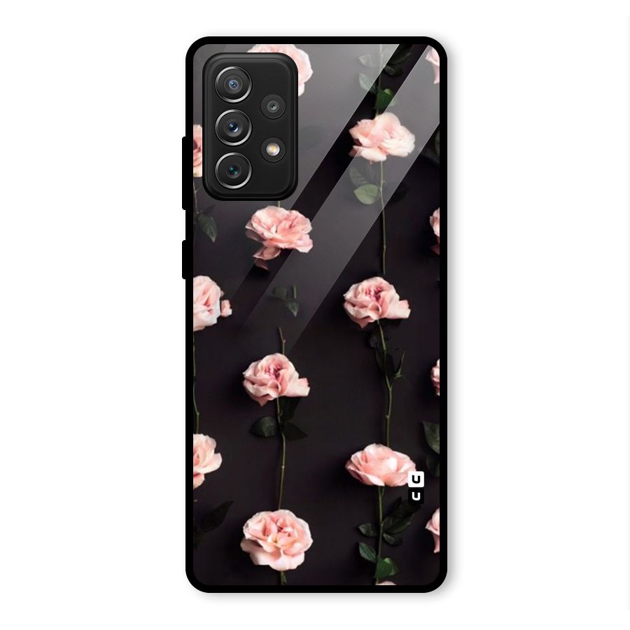 Pink Roses Glass Back Case for Galaxy A72