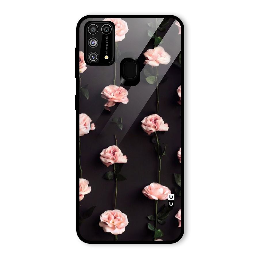 Pink Roses Glass Back Case for Galaxy F41